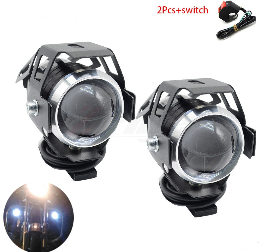 Waterproof LED U5 Motorcycle Headlight Spotlight