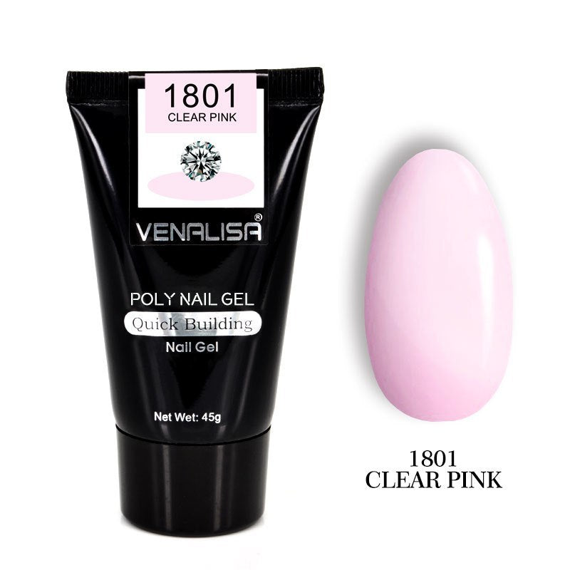 Venalisa Poly Nail Gel Kit - Transparent Crystal Camouflage Set