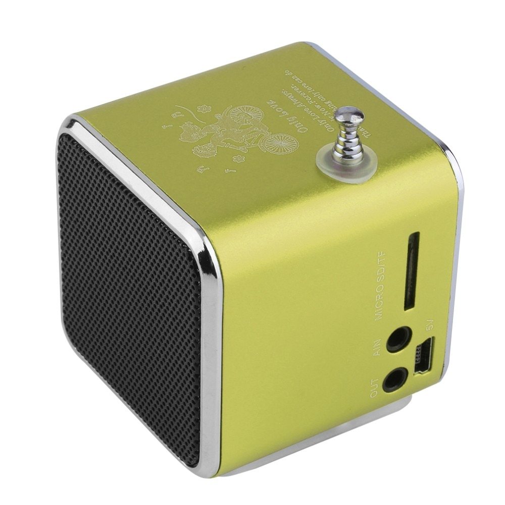 TD-V26 Portable Speaker Mini FM Radio Receiver MP3 Music Player