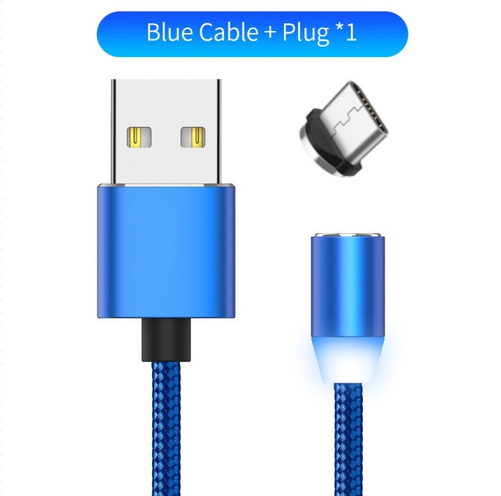 YBD 1m Magnetic LED Charging Cable for Apple