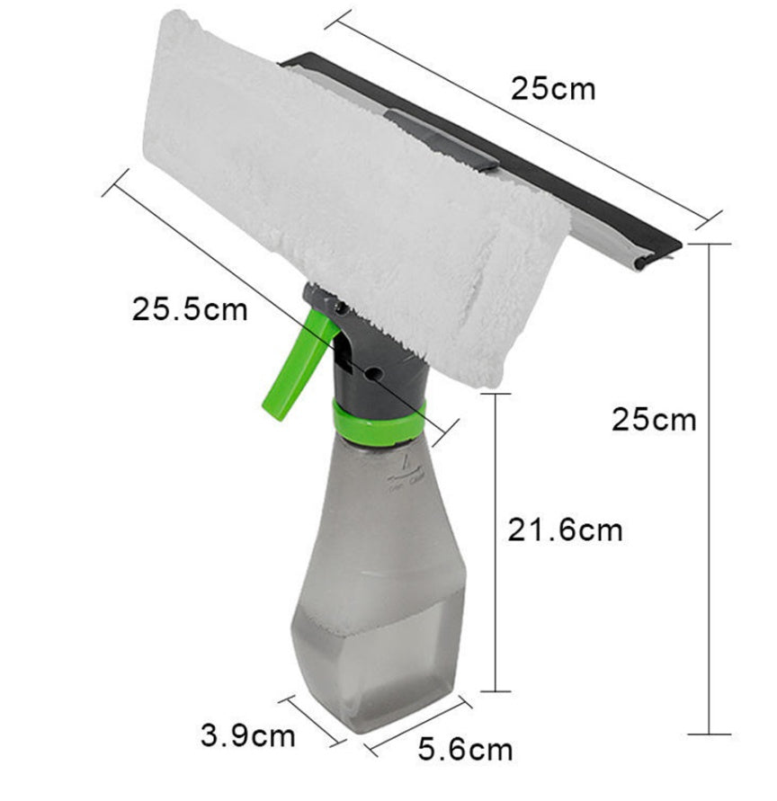 3 En 1 Multipropsito De Mano Cepillo De Limpieza De Coche Con Botella De Spray Botella De Ventana Para Hogar Para Cocina Limpiador De La Ventana