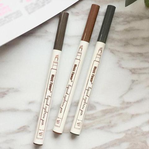 Waterproof Four-Claw Eyebrow Pen - Natural Eyebrow Tint Fork Tip Pencil