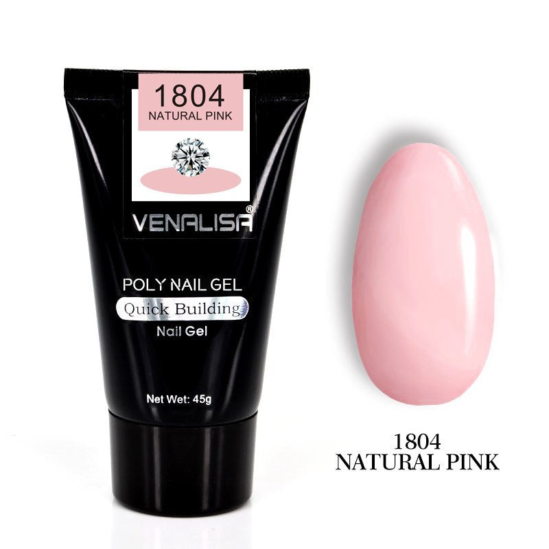Venalisa Poly Nail Gel Kit - Transparent Crystal Camouflage Set