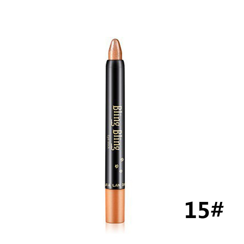Pearlescent Silkworm Eyeshadow Pen: Waterproof, Long-Lasting, 15 Colors
