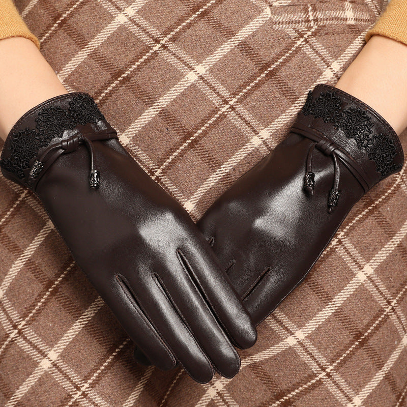 Women's Fleece-Lined Cycling Gloves