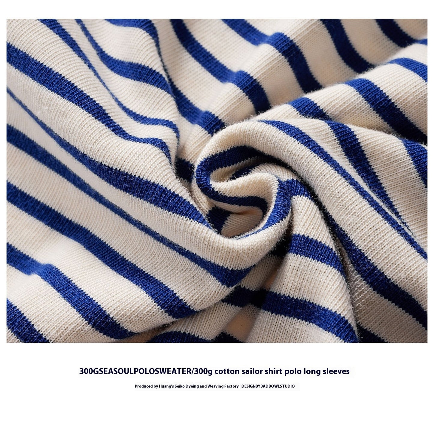 Men's Cotton Striped Long-sleeved Lapel T-shirt