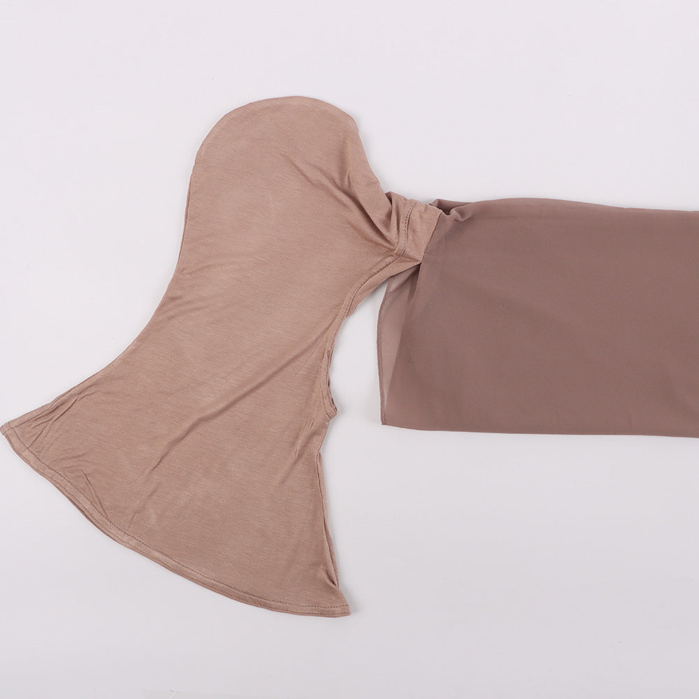 Modal Scarf Bottoming Hood Pearl Chiffon Women's Bag Scarf