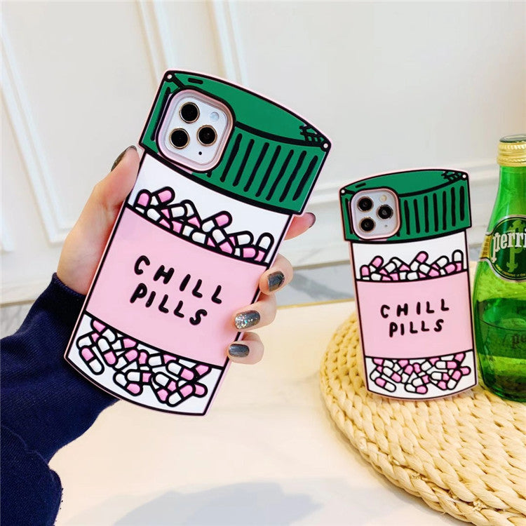 Compatible with Apple, Personalized Creative Pill Silicone IPhone Case