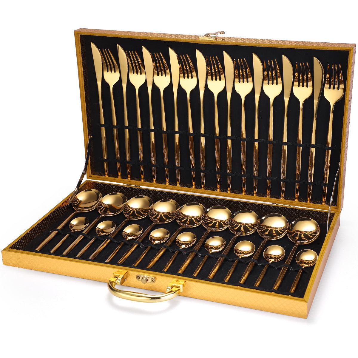 36-Piece Stainless Steel Tableware Set Gift Box