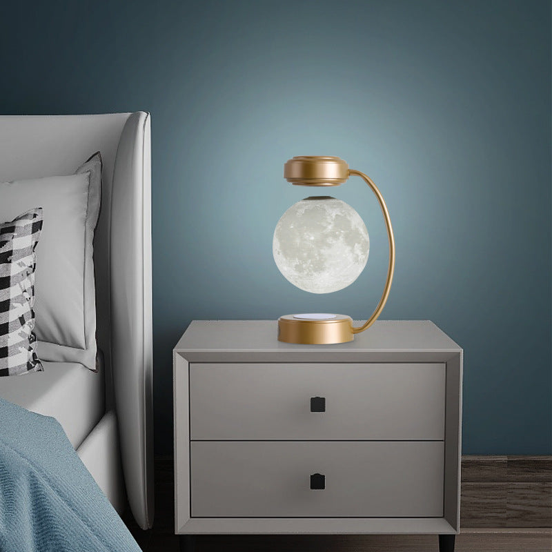 3D LED Moon Night Light Magnetic Floating Lamp Home Office Decoration