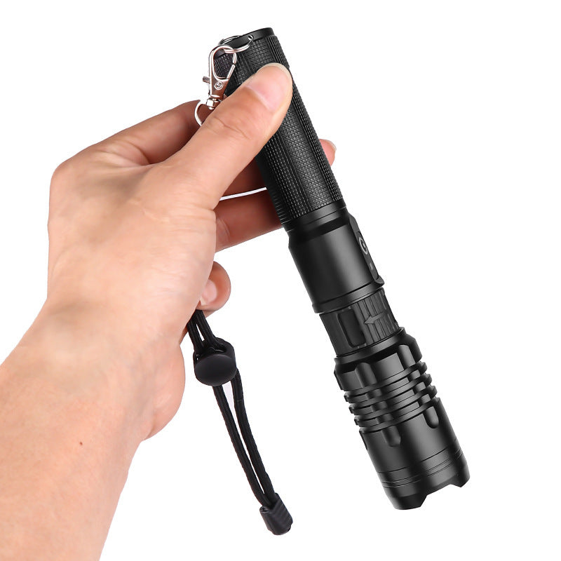 Super Bright Flashlight Zoomable USB Rechargeable Electric Torch