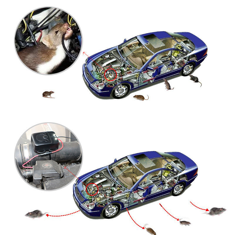 Ultrasonic Rodent Repellent 12V with LED