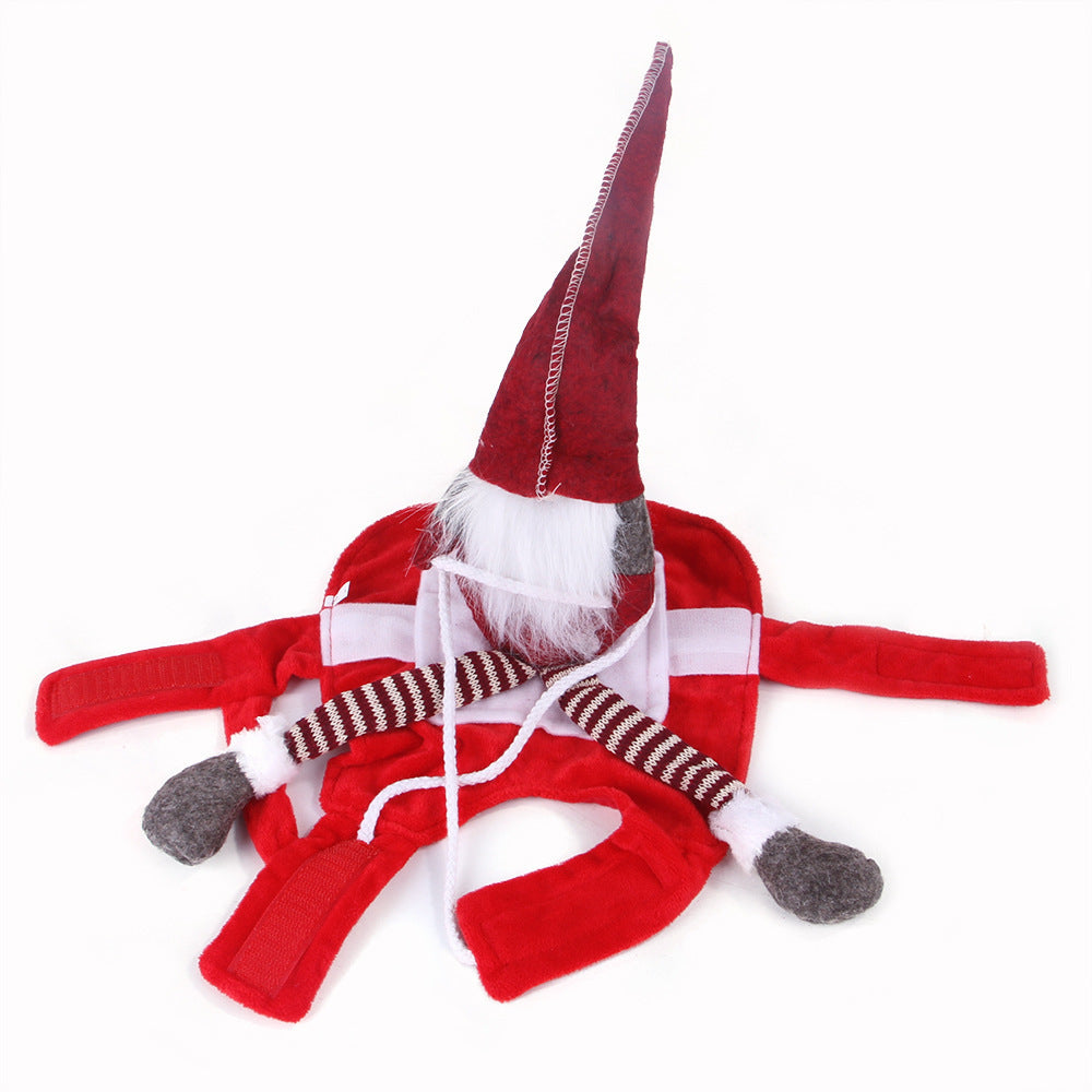 Pet Christmas Riding Costume Cosplay Decor