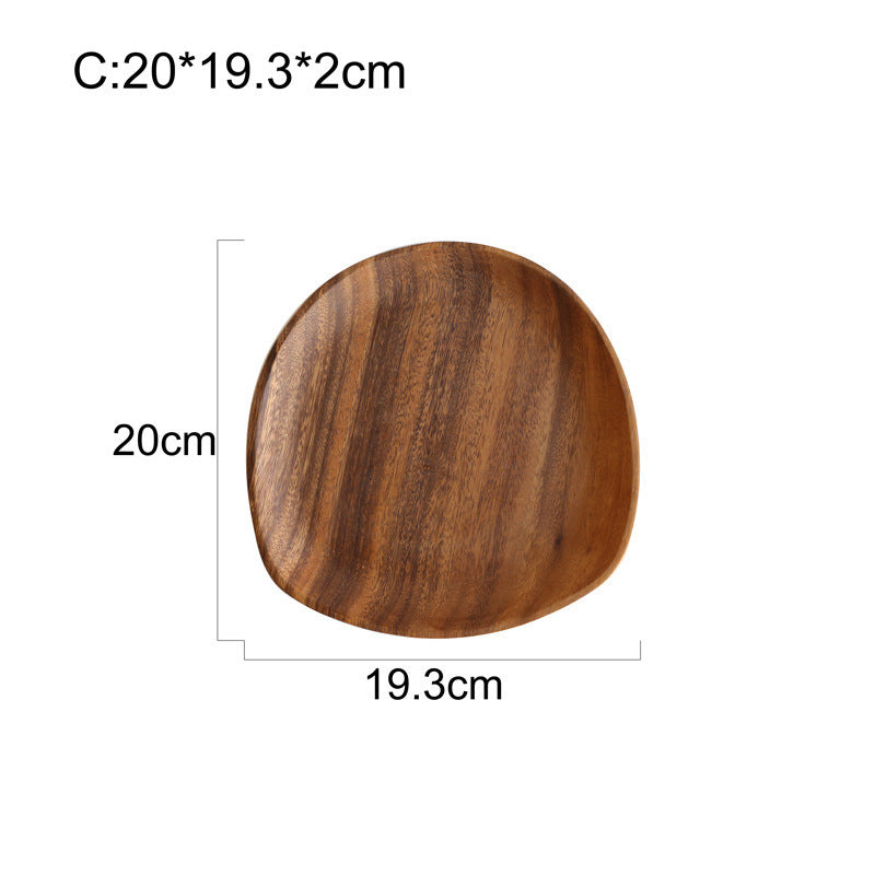 Acacia Japanese Snack Plate Non-standard Snack Plate