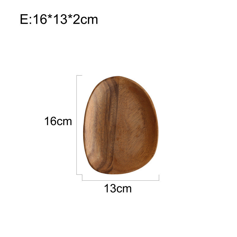 Acacia Japanese Snack Plate Non-standard Snack Plate