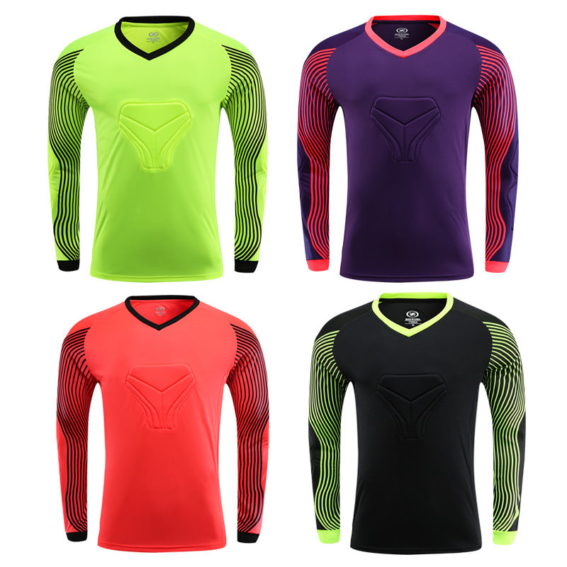 Thickened Goalkeeper Jersey & Shorts Set – Long & Short Sleeve Options