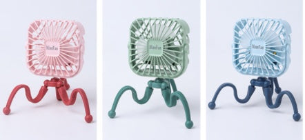 Portable USB Stroller Fan Baby Car Seat Accessory