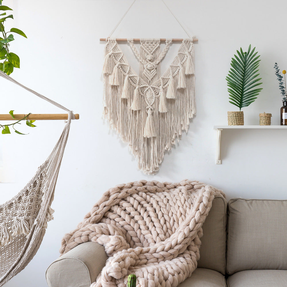Macrame Wall Hanging Boho Tapestry Decor