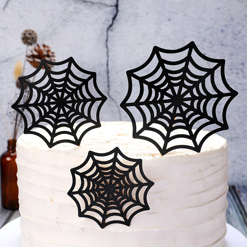 Spider Web Cake Decoration Card