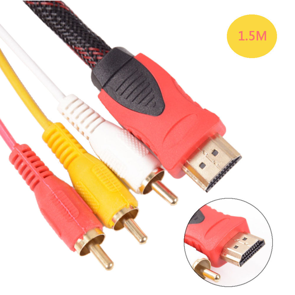 HDMI to 3RCA Adapter Cable 1.5m