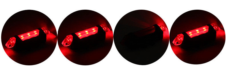 USB Rechargeable LED Bicycle Front & Back Light Set