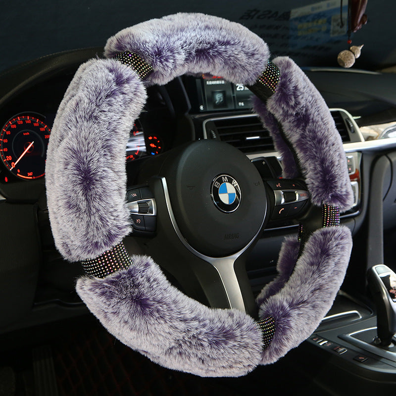Winter Plush Car Steering Wheel Cover