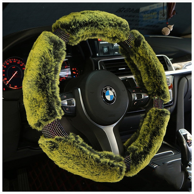 Winter Plush Car Steering Wheel Cover