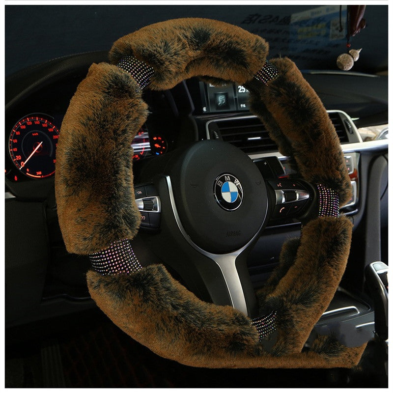 Winter Plush Car Steering Wheel Cover