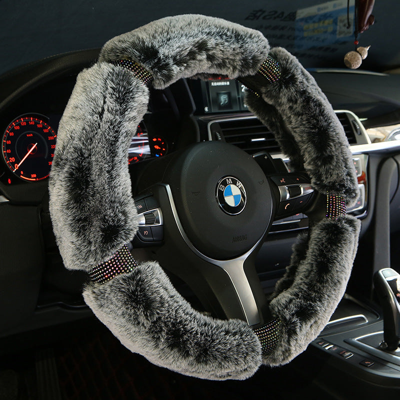 Winter Plush Car Steering Wheel Cover