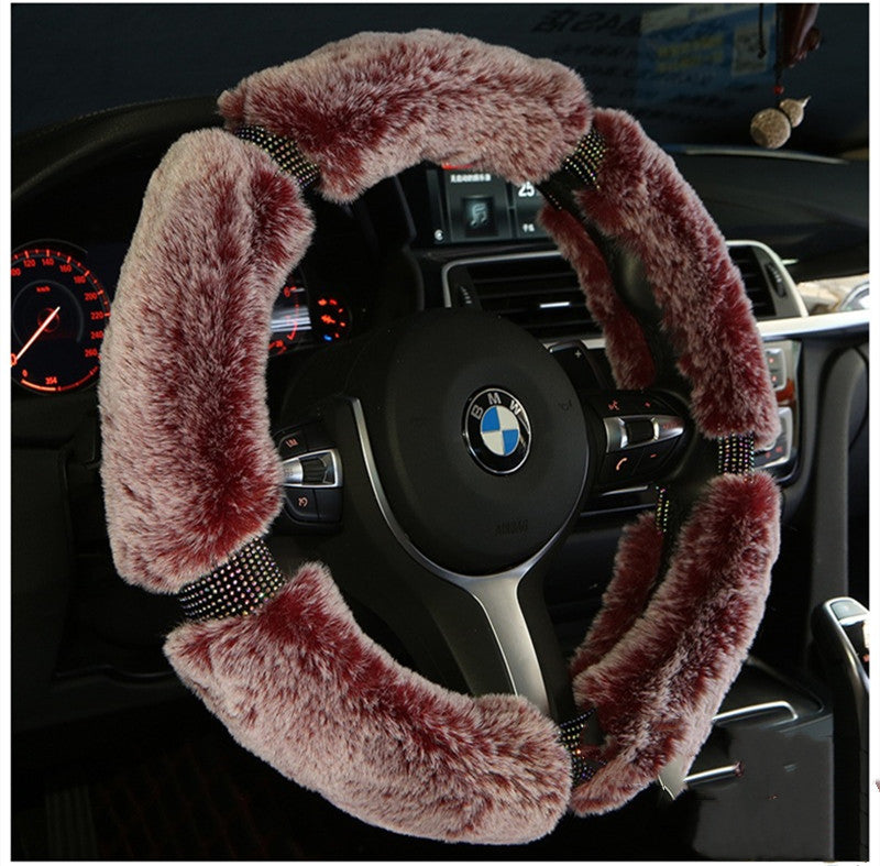 Winter Plush Car Steering Wheel Cover