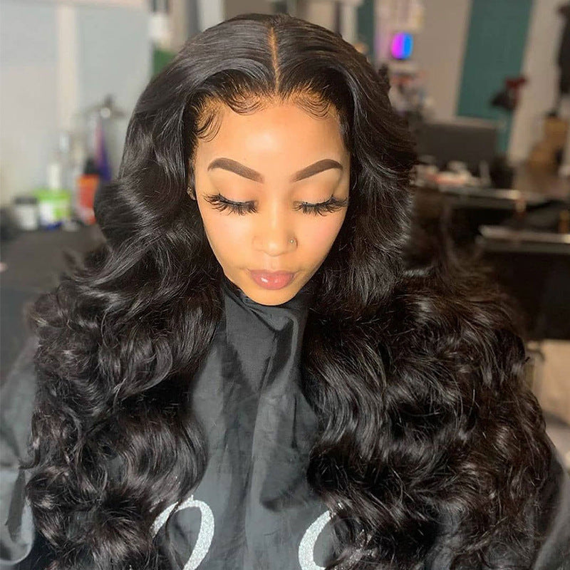 Long Curly Front Lace Wig
