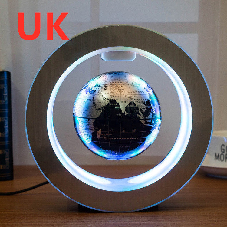Round LED Floating Globe Magnetic Levitation World Map Light