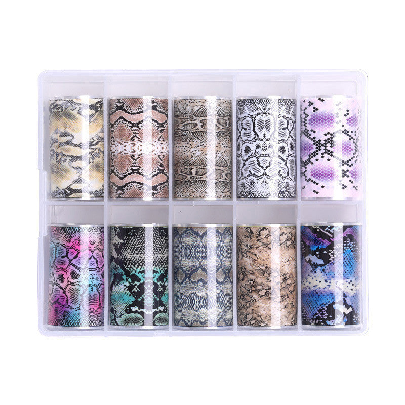 Ins Classic Manicure Nail Sticker Snake Star Set