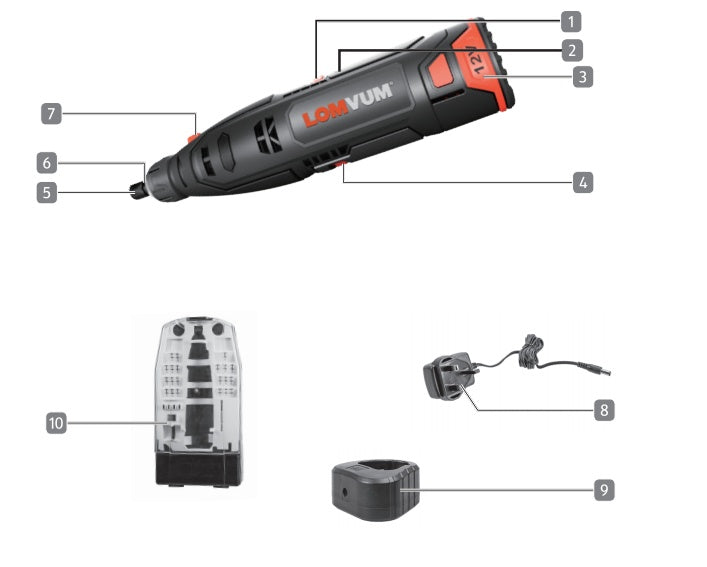Rechargeable Mini Electric Woodworking Grinder Set
