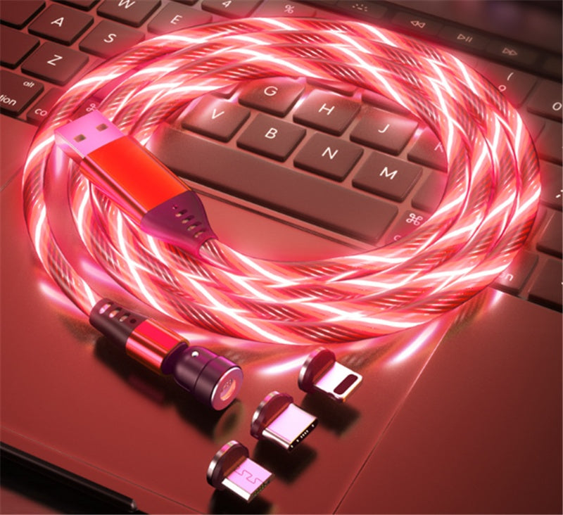 540 Rotate Magnetic 3A Charging Cable USB Type C