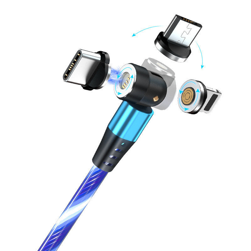 540 Rotate Magnetic 3A Charging Cable USB Type C