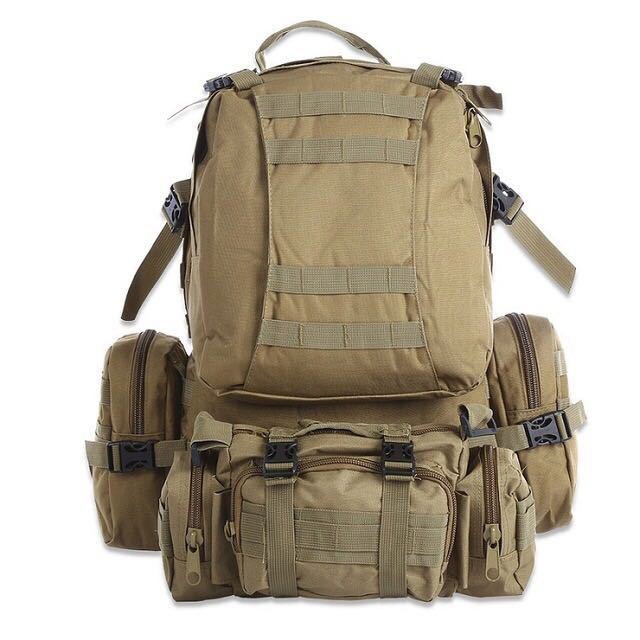 50L Molle Tactical Military Backpack – Waterproof for Camping, Hiking, & Travel