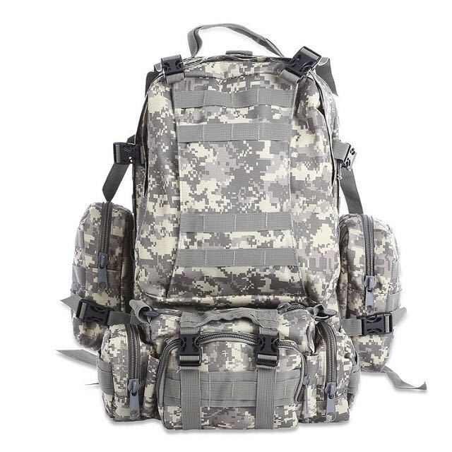 50L Molle Tactical Military Backpack – Waterproof for Camping, Hiking, & Travel