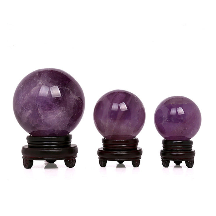 Polished Crystal Ball Decorative Furnishing