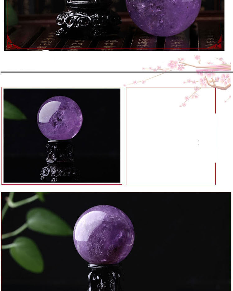 Polished Crystal Ball Decorative Furnishing