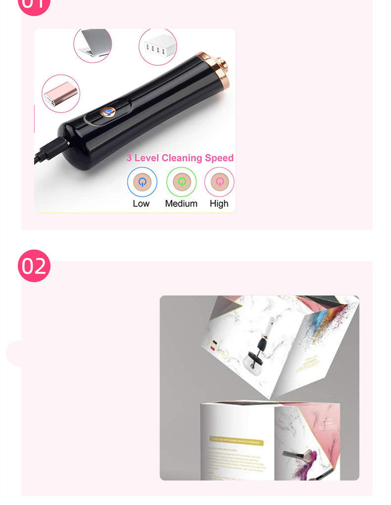 Electric Makeup Brush Cleaning Scrubber