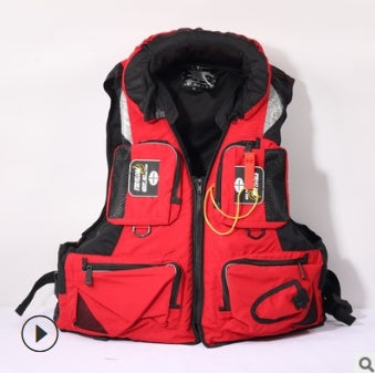 Multi-Function Sea Fishing Life Jacket - Large Buoyancy Waistcoat