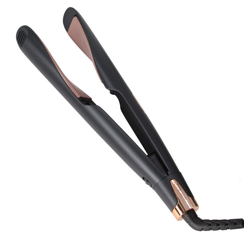 New 2-in-1 Titanium Tourmaline Ionic Ceramic Flat Iron Curler