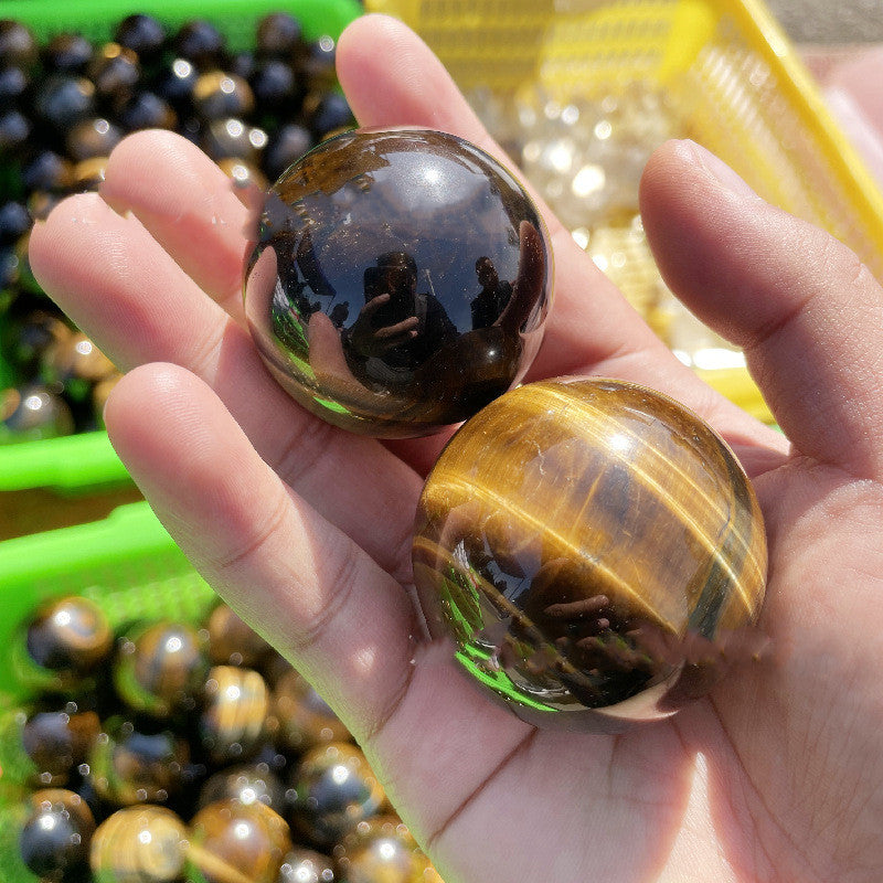 Natural Yellow Tiger Eye Crystal Ball