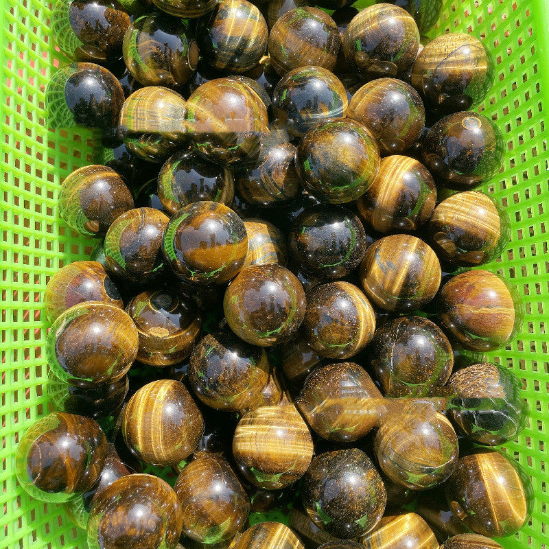 Natural Yellow Tiger Eye Crystal Ball