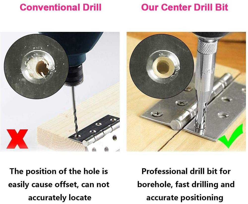Woodworking Hinge Hole Puncher Drill Bit Set