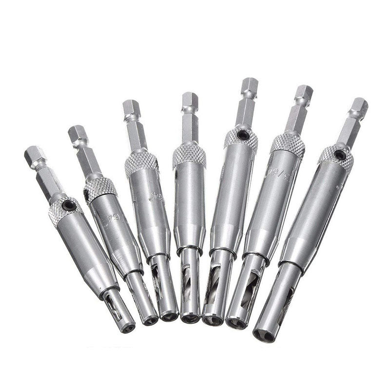 Woodworking Hinge Hole Puncher Drill Bit Set