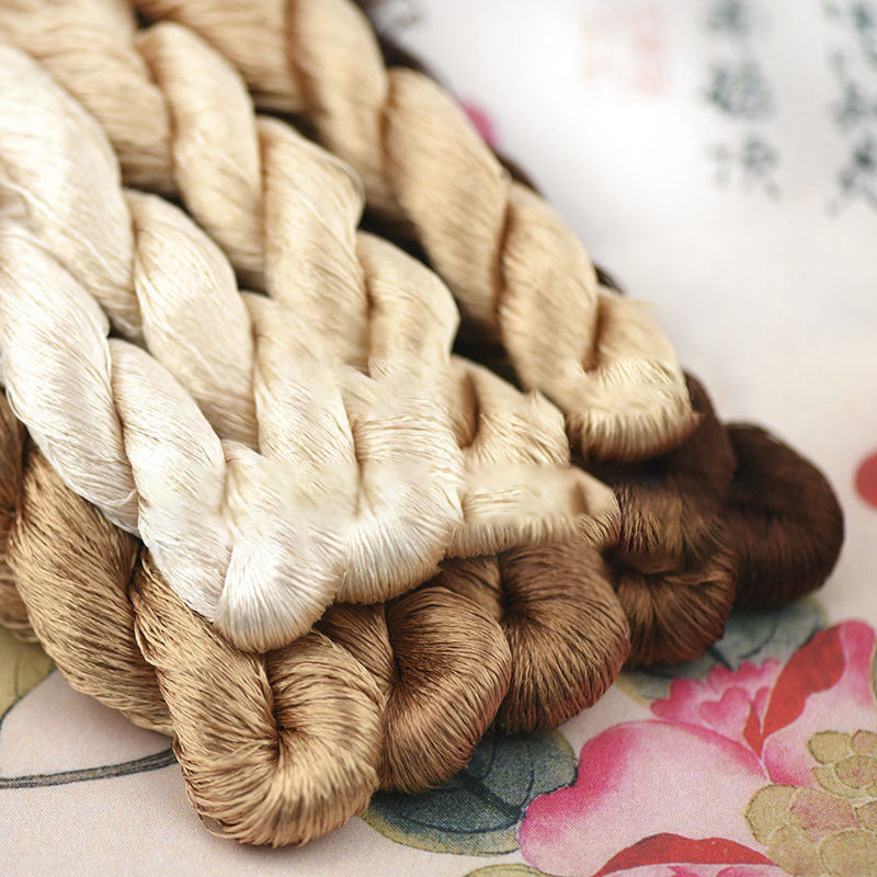 Mulberry Silk Su Embroidery Thread - Velvet Wrapped