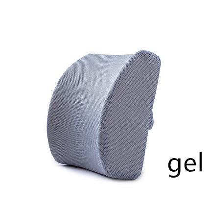 Breathable Ice Mesh Memory Foam Car Waist Cushion