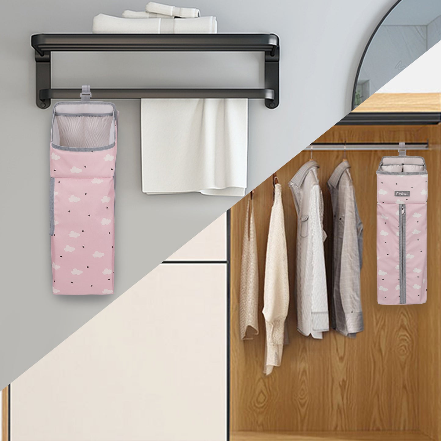 Multifunctional Diaper Hanging Bag Storage Rack